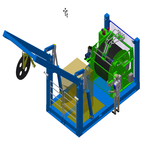 Compact LARS for ROV System